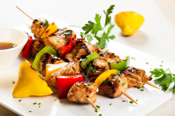 Brochettes poulet satay x4